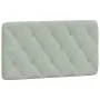 Cabecero de cama acolchado terciopelo gris claro 100 cm de vidaXL, Cabeceros y pies de cama - Ref: Foro24-374714, Precio: 39,...