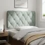 Cabecero de cama acolchado terciopelo gris claro 100 cm de vidaXL, Cabeceros y pies de cama - Ref: Foro24-374714, Precio: 39,...