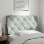 Cabecero de cama acolchado terciopelo gris claro 100 cm de vidaXL, Cabeceros y pies de cama - Ref: Foro24-374714, Precio: 39,...