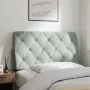 Cabecero de cama acolchado terciopelo gris claro 100 cm de vidaXL, Cabeceros y pies de cama - Ref: Foro24-374714, Precio: 39,...