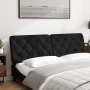 Gepolstertes Kopfteil aus schwarzem Samt, 160 cm von vidaXL, Kopf- und Fußteile - Ref: Foro24-374735, Preis: 69,28 €, Rabatt: %