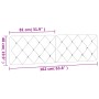 Gepolstertes Kopfteil aus schwarzem Samt, 160 cm von vidaXL, Kopf- und Fußteile - Ref: Foro24-374735, Preis: 70,54 €, Rabatt: %