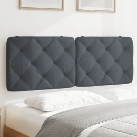 Dunkelgraues, samtgepolstertes Bettkopfteil 120 cm von vidaXL, Kopf- und Fußteile - Ref: Foro24-374721, Preis: 56,43 €, Rabat...