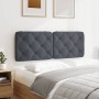 Dunkelgraues, samtgepolstertes Bettkopfteil 120 cm von vidaXL, Kopf- und Fußteile - Ref: Foro24-374721, Preis: 57,43 €, Rabat...