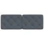 Dark gray velvet padded headboard 120 cm by vidaXL, Headboards and footboards - Ref: Foro24-374721, Price: 56,43 €, Discount: %