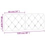 Dunkelgraues, samtgepolstertes Bettkopfteil 120 cm von vidaXL, Kopf- und Fußteile - Ref: Foro24-374721, Preis: 57,43 €, Rabat...