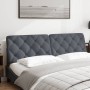 Dunkelgraues, samtgepolstertes Bettkopfteil 180 cm von vidaXL, Kopf- und Fußteile - Ref: Foro24-374740, Preis: 86,76 €, Rabat...