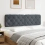 Cabecero de cama acolchado terciopelo gris oscuro 180 cm de vidaXL, Cabeceros y pies de cama - Ref: Foro24-374740, Precio: 86...