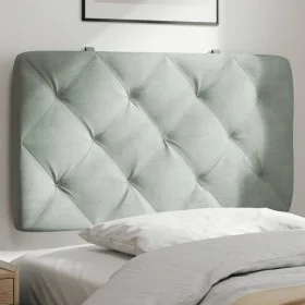 Light gray velvet padded headboard 80 cm by vidaXL, Headboards and footboards - Ref: Foro24-374702, Price: 43,15 €, Discount: %