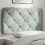 Cabecero de cama acolchado terciopelo gris claro 80 cm de vidaXL, Cabeceros y pies de cama - Ref: Foro24-374702, Precio: 43,1...