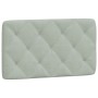 Cabecero de cama acolchado terciopelo gris claro 80 cm de vidaXL, Cabeceros y pies de cama - Ref: Foro24-374702, Precio: 43,7...