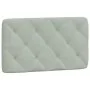 Cabecero de cama acolchado terciopelo gris claro 80 cm de vidaXL, Cabeceros y pies de cama - Ref: Foro24-374702, Precio: 43,1...