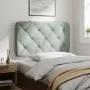 Cabecero de cama acolchado terciopelo gris claro 80 cm de vidaXL, Cabeceros y pies de cama - Ref: Foro24-374702, Precio: 43,1...