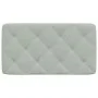 Cabecero de cama acolchado terciopelo gris claro 80 cm de vidaXL, Cabeceros y pies de cama - Ref: Foro24-374702, Precio: 43,1...