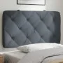 Dunkelgraues, samtgepolstertes Bettkopfteil 90 cm von vidaXL, Kopf- und Fußteile - Ref: Foro24-374709, Preis: 39,30 €, Rabatt: %