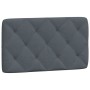 Dunkelgraues, samtgepolstertes Bettkopfteil 90 cm von vidaXL, Kopf- und Fußteile - Ref: Foro24-374709, Preis: 37,62 €, Rabatt: %