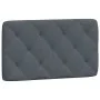 Dunkelgraues, samtgepolstertes Bettkopfteil 90 cm von vidaXL, Kopf- und Fußteile - Ref: Foro24-374709, Preis: 39,30 €, Rabatt: %