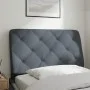Dunkelgraues, samtgepolstertes Bettkopfteil 90 cm von vidaXL, Kopf- und Fußteile - Ref: Foro24-374709, Preis: 39,30 €, Rabatt: %