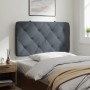 Dunkelgraues, samtgepolstertes Bettkopfteil 90 cm von vidaXL, Kopf- und Fußteile - Ref: Foro24-374709, Preis: 37,62 €, Rabatt: %