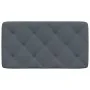 Dunkelgraues, samtgepolstertes Bettkopfteil 90 cm von vidaXL, Kopf- und Fußteile - Ref: Foro24-374709, Preis: 39,30 €, Rabatt: %