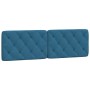 Blaues, samtgepolstertes Kopfteil 160 cm von vidaXL, Kopf- und Fußteile - Ref: Foro24-374737, Preis: 80,10 €, Rabatt: %