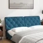 Blaues, samtgepolstertes Kopfteil 160 cm von vidaXL, Kopf- und Fußteile - Ref: Foro24-374737, Preis: 78,58 €, Rabatt: %