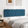 Cabecero de cama acolchado terciopelo azul 160 cm de vidaXL, Cabeceros y pies de cama - Ref: Foro24-374737, Precio: 80,03 €, ...