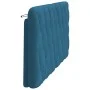Blaues, samtgepolstertes Kopfteil 160 cm von vidaXL, Kopf- und Fußteile - Ref: Foro24-374737, Preis: 78,58 €, Rabatt: %