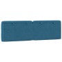 Blaues, samtgepolstertes Kopfteil 160 cm von vidaXL, Kopf- und Fußteile - Ref: Foro24-374737, Preis: 80,10 €, Rabatt: %