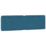 Blaues, samtgepolstertes Kopfteil 160 cm von vidaXL, Kopf- und Fußteile - Ref: Foro24-374737, Preis: 78,58 €, Rabatt: %