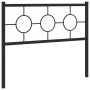 Kopfteil aus schwarzem Metall, 107 cm von vidaXL, Kopf- und Fußteile - Ref: Foro24-376256, Preis: 38,97 €, Rabatt: %