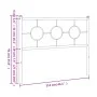 Kopfteil aus schwarzem Metall, 107 cm von vidaXL, Kopf- und Fußteile - Ref: Foro24-376256, Preis: 38,97 €, Rabatt: %