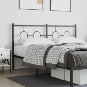 Kopfteil aus schwarzem Metall, 160 cm von vidaXL, Kopf- und Fußteile - Ref: Foro24-376261, Preis: 44,62 €, Rabatt: %
