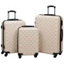 Gold ABS 3-piece hard suitcase set with wheels by vidaXL, Suitcases - Ref: Foro24-92416, Price: 136,65 €, Discount: %