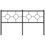 Kopfteil aus schwarzem Metall, 160 cm von vidaXL, Kopf- und Fußteile - Ref: Foro24-376261, Preis: 45,23 €, Rabatt: %