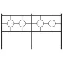 Kopfteil aus schwarzem Metall, 160 cm von vidaXL, Kopf- und Fußteile - Ref: Foro24-376261, Preis: 44,56 €, Rabatt: %