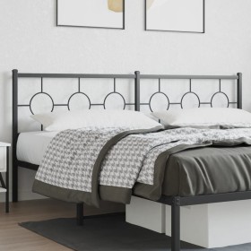 Kopfteil aus schwarzem Metall, 193 cm von vidaXL, Kopf- und Fußteile - Ref: Foro24-376263, Preis: 49,14 €, Rabatt: %