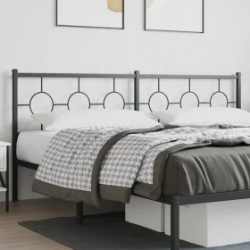 Kopfteil aus schwarzem Metall, 193 cm von vidaXL, Kopf- und Fußteile - Ref: Foro24-376263, Preis: 48,42 €, Rabatt: %