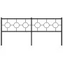 Cabecero de metal negro 193 cm de vidaXL, Cabeceros y pies de cama - Ref: Foro24-376263, Precio: 48,40 €, Descuento: %