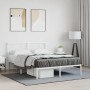 Metallbettgestell mit weißem Kopfteil 140x190 cm von vidaXL, Betten und Lattenroste - Ref: Foro24-376275, Preis: 99,35 €, Rab...
