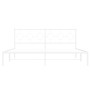 Metal bed frame with white headboard 183x213 cm by vidaXL, Beds and slatted bases - Ref: Foro24-376280, Price: 110,88 €, Disc...