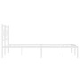Metallbettgestell mit weißem Kopfteil 183x213 cm von vidaXL, Betten und Lattenroste - Ref: Foro24-376280, Preis: 110,88 €, Ra...