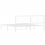 Metallbettgestell mit weißem Kopfteil 183x213 cm von vidaXL, Betten und Lattenroste - Ref: Foro24-376280, Preis: 110,88 €, Ra...