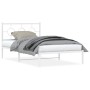 Metallbettgestell mit Kopf- und Fußteil weiß 107x203 cm von vidaXL, Betten und Lattenroste - Ref: Foro24-376289, Preis: 81,47...