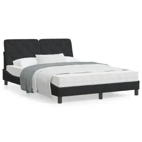 Black velvet bed frame with LED lights 120x200 cm by vidaXL, Beds and slatted bases - Ref: Foro24-3213845, Price: 183,97 €, D...