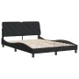 Black velvet bed frame with LED lights 120x200 cm by vidaXL, Beds and slatted bases - Ref: Foro24-3213845, Price: 183,61 €, D...