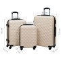 Gold ABS 3-piece hard suitcase set with wheels by vidaXL, Suitcases - Ref: Foro24-92416, Price: 136,25 €, Discount: %
