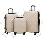 Juego de maletas rígidas con ruedas 3 piezas ABS dorado de vidaXL, Maletas - Ref: Foro24-92416, Precio: 134,20 €, Descuento: %
