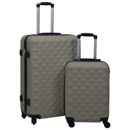 Set aus zwei starren Koffern mit Rollen aus anthrazitgrauem ABS-Material. von vidaXL, Koffer - Ref: Foro24-92432, Preis: 112,...