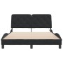 Black velvet bed frame with LED lights 140x190 cm by vidaXL, Beds and slatted bases - Ref: Foro24-3213851, Price: 202,11 €, D...